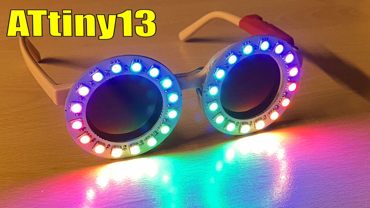 Efektowne okulary NeoPixel